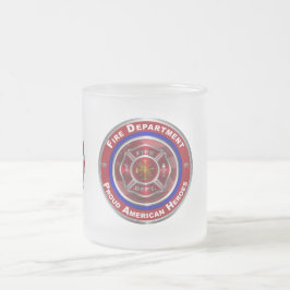 Caneca De Café Vidro Jateado Bombeiros comemorativos especialmente concebidos p
