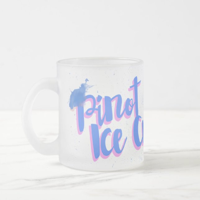 Caneca De Café Vidro Jateado Bonecas e café (Esquerda)