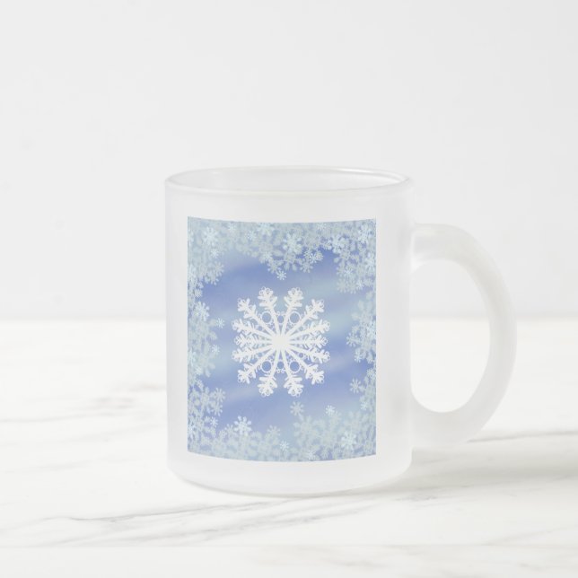 Caneca De Café Vidro Jateado Bordas de fosco VIII (Direita)