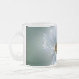 Caneca De Café Vidro Jateado branco brilhante