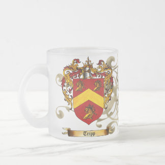 Caneca De Café Vidro Jateado Brasão de Tripp