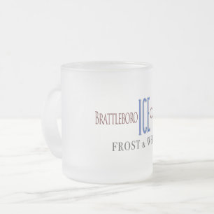 Caneca De Café Vidro Jateado Brattleboro - Empresa de gelo Fosco Mug