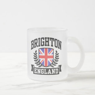 Caneca De Café Vidro Jateado Brigghton Inglaterra