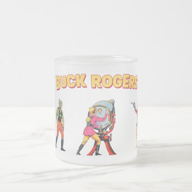 Caneca De Café Vidro Jateado Buck Rogers 1930s  (Centro)