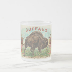 Caneca De Café Vidro Jateado Búfalo