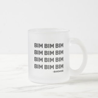 Caneca De Café Vidro Jateado Bukowski Cote Beefebida Mug (RH)