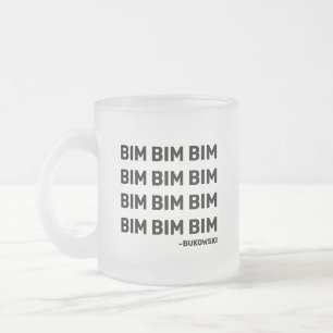 Caneca De Café Vidro Jateado Bukowski Cote Beefeve Mug (LH)