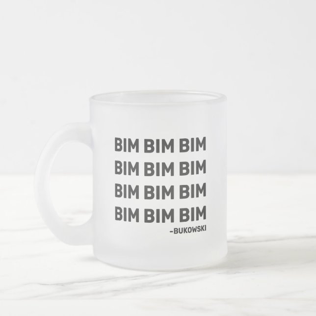 Caneca De Café Vidro Jateado Bukowski Cote Beefeve Mug (LH) (Esquerda)