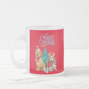 Caneca De Café Vidro Jateado Cachorro-bonito