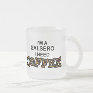 Caneca De Café Vidro Jateado Café da necessidade - Salsero