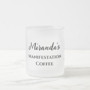 Caneca De Café Vidro Jateado Café de Manifestação