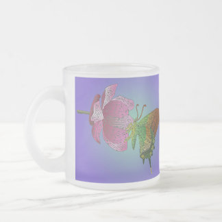Caneca De Café Vidro Jateado Cãibras na caneca de vidro Magnolia 10 z