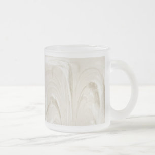 Caneca De Café Vidro Jateado Cama de vidro cattail - Abstrato