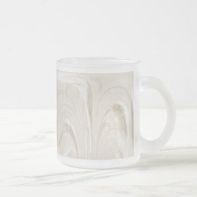 Caneca De Café Vidro Jateado Cama de vidro cattail - Abstrato (Direita)