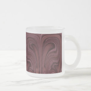 Caneca De Café Vidro Jateado Cama de vidro do oceano espelhada - Abstrato