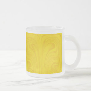 Caneca De Café Vidro Jateado Cama de vidro do oceano espelhada - Abstrato