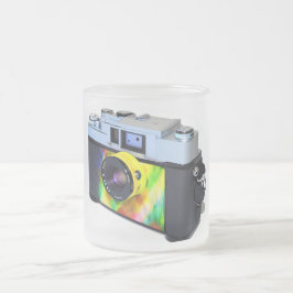 Caneca De Café Vidro Jateado Câmera com Mug