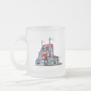 Caneca De Café Vidro Jateado Caminhão de animação