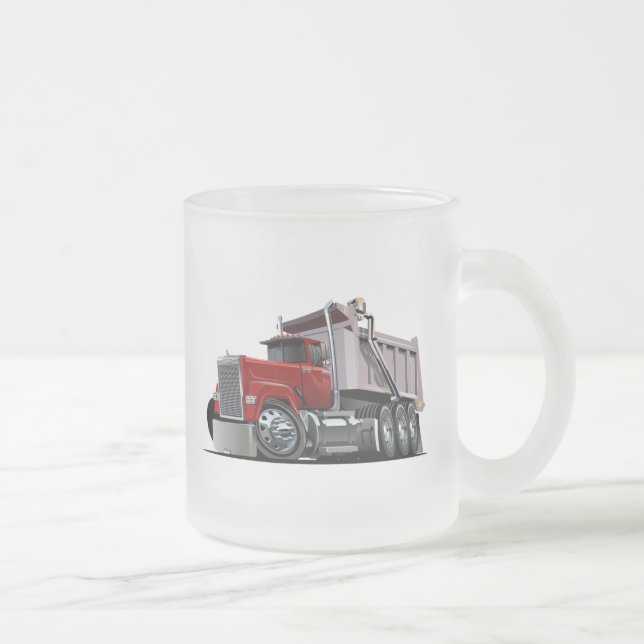 Caneca De Café Vidro Jateado Caminhão de animação (Direita)