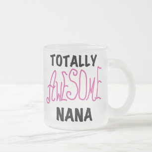 Caneca De Café Vidro Jateado Camisas e presentes cor-de-rosa totalmente