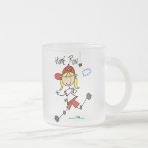 Caneca De Café Vidro Jateado Camisas e Presentes de Softbol para Meninas do Hom