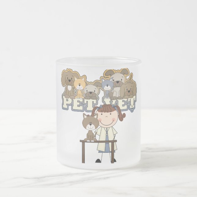 Caneca De Café Vidro Jateado Camiseta e presentes fêmeas triguenhos do (Centro)