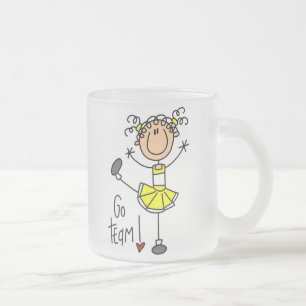 Caneca De Café Vidro Jateado Camisetas e Presentes da Figura de Palito Torcedor