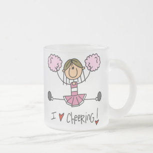 Caneca De Café Vidro Jateado Camisetas e Presentes da Líder de Torcida Figura d