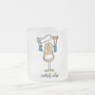 Caneca De Café Vidro Jateado Camisetas e presentes de cozinhar