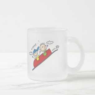 Caneca De Café Vidro Jateado Camisetas e Presentes de Montanha-Russa