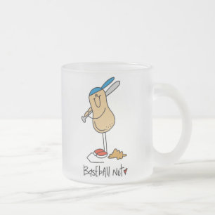 Caneca De Café Vidro Jateado Camisetas e Presentes do Fã de Beisebol