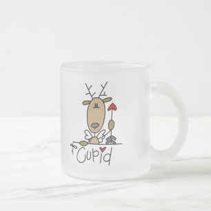 Caneca De Café Vidro Jateado Camisetas e Presentes do Renascer Cupido