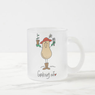 Caneca De Café Vidro Jateado Camisetas e Presentes para Amantes de Jardinagem