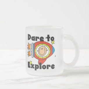 Caneca De Café Vidro Jateado Camisetas e Presentes para Astronautas que se Atre