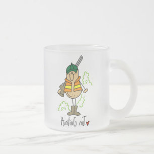 Caneca De Café Vidro Jateado Camisetas e Presentes para Caçadores de Nozes