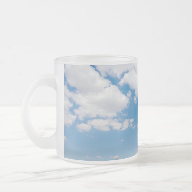 Caneca De Café Vidro Jateado campo ensolarado (Esquerda)