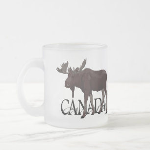 Caneca De Café Vidro Jateado Canadá Copos de Souvenir Canada Moose Beer Mugs
