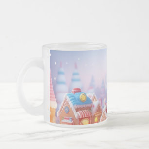 Caneca De Café Vidro Jateado Candyland/Fantasy Town/Mug Coffee Mug