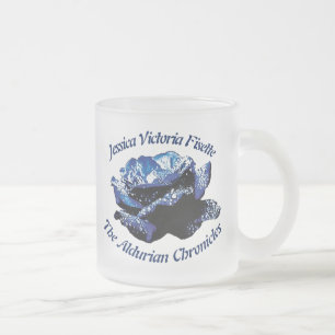 Caneca De Café Vidro Jateado Caneca cor-de-rosa do vidro de fosco de Aldurian