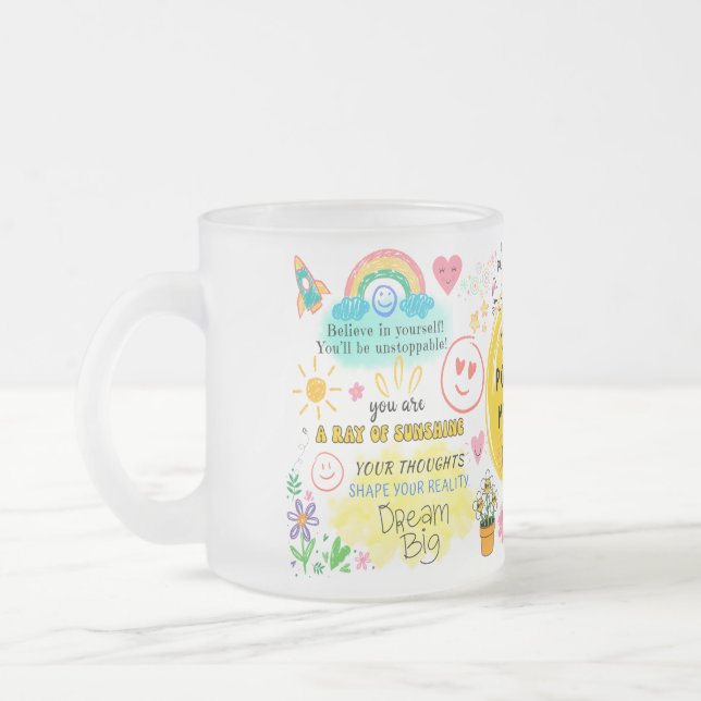 Caneca De Café Vidro Jateado caneca de vidro (Esquerda)