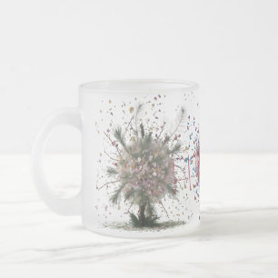 Caneca De Café Vidro Jateado Caneca de Vidro Elegante com Brilho em Ombre Doura