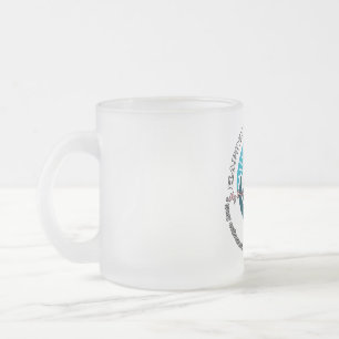 Caneca De Café Vidro Jateado Caneca de Vidro Fosco, 300 ml