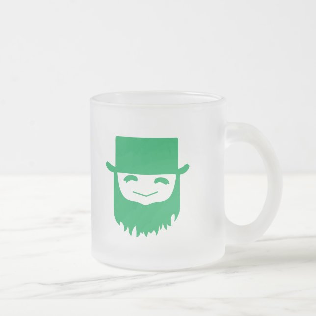 Caneca De Café Vidro Jateado Caneca de vidro fosco 300ml (Direita)