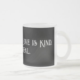 Caneca De Café Vidro Jateado Caneca de Vidro Fosco Conscientização sobre Violên