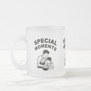 Caneca De Café Vidro Jateado Caneca de Vidro Fosco Dia dos Pais Momentos Especi