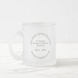 Caneca De Café Vidro Jateado Caneca de Vidro Fosco para Regente de Coro
