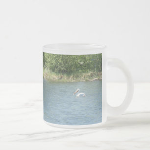 Caneca De Café Vidro Jateado Caneca de Vidro Fosco Pelicano