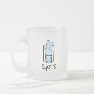 Caneca De Café Vidro Jateado Caneca de Vidro Fosco Shots