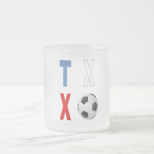 Caneca De Café Vidro Jateado Caneca de Vidro Fosco TEXAS SPORT