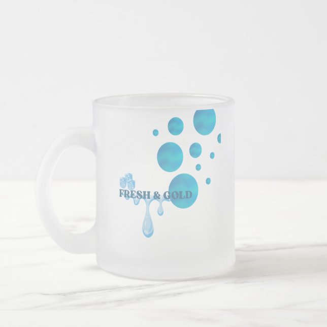 Caneca De Café Vidro Jateado caneca de vidro fresca e fria (Esquerda)